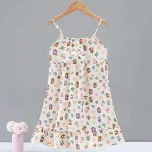 Cute cartoon sleeping dress for girls CD002