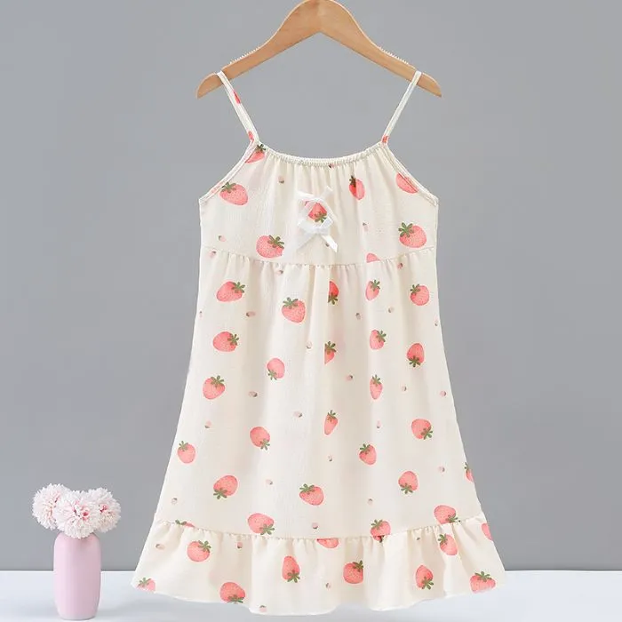 Cute cartoon sleeping dress for girls CD002