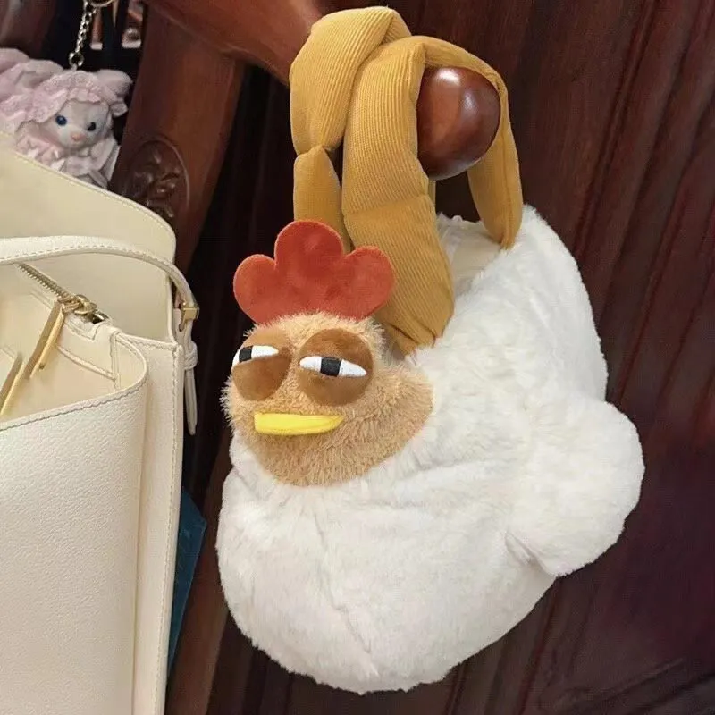 Cute Chicken Plush Handbag