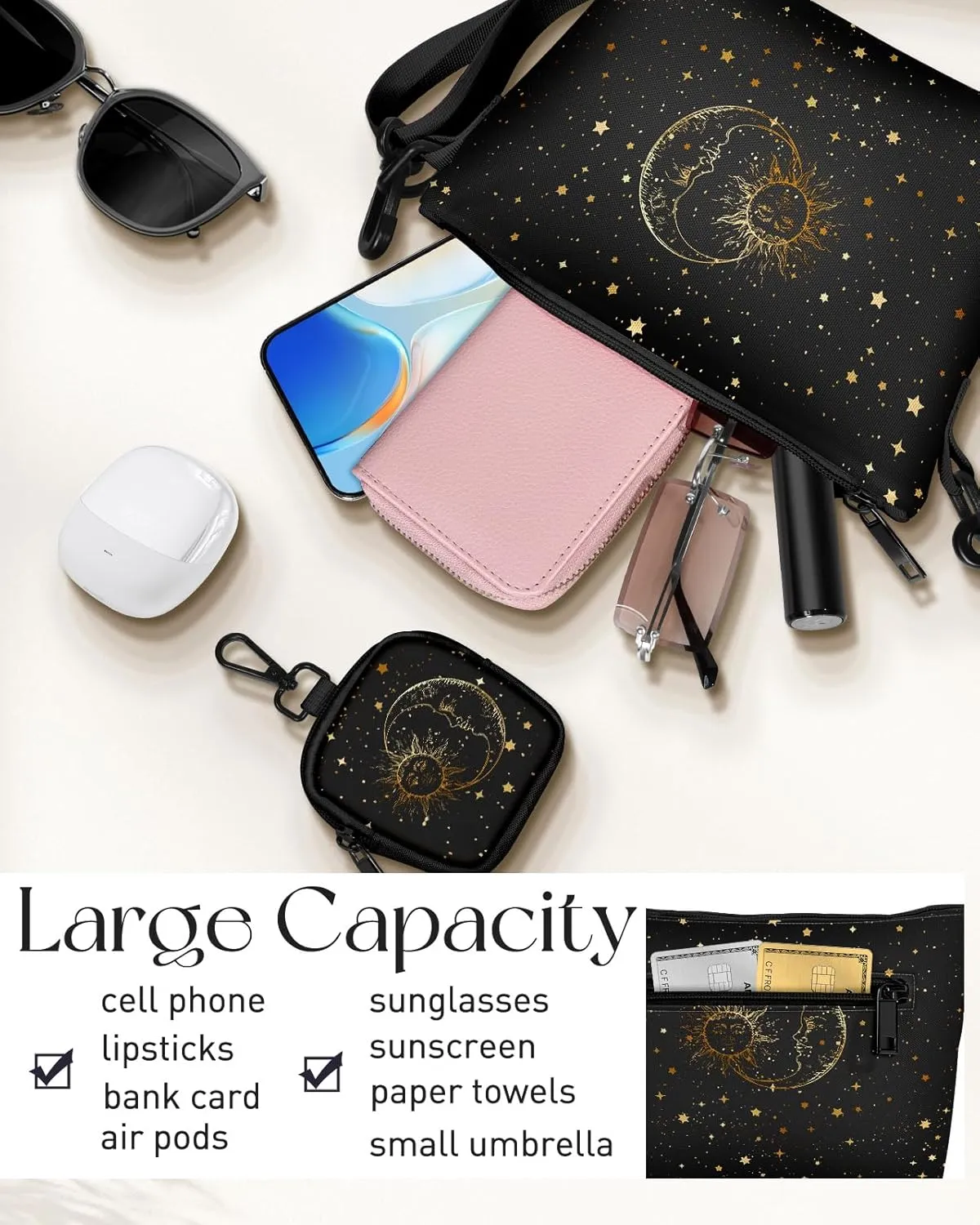 Cute Crossbody Bags for Women - Fashion Design Small Cross Body Bag Cell Phone Purse Wallet Shoulder for Girls