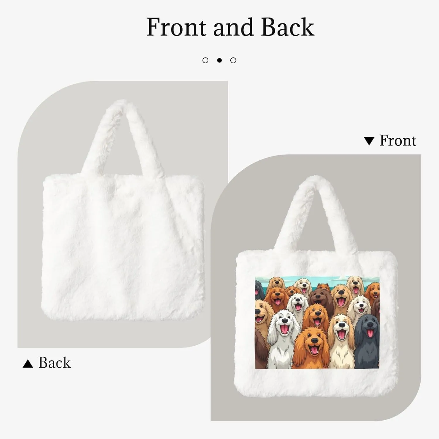 Cute Fuzzy Purse Fluffy Shoulder Bag Plush Furry Tote Bag Aesthetic Purse