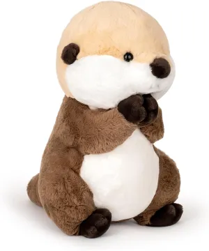 Cute Otter Plush 9.8" Stuffed Animal - Sea Otter Plushie Toy for Kids, Children, Girls & Boys