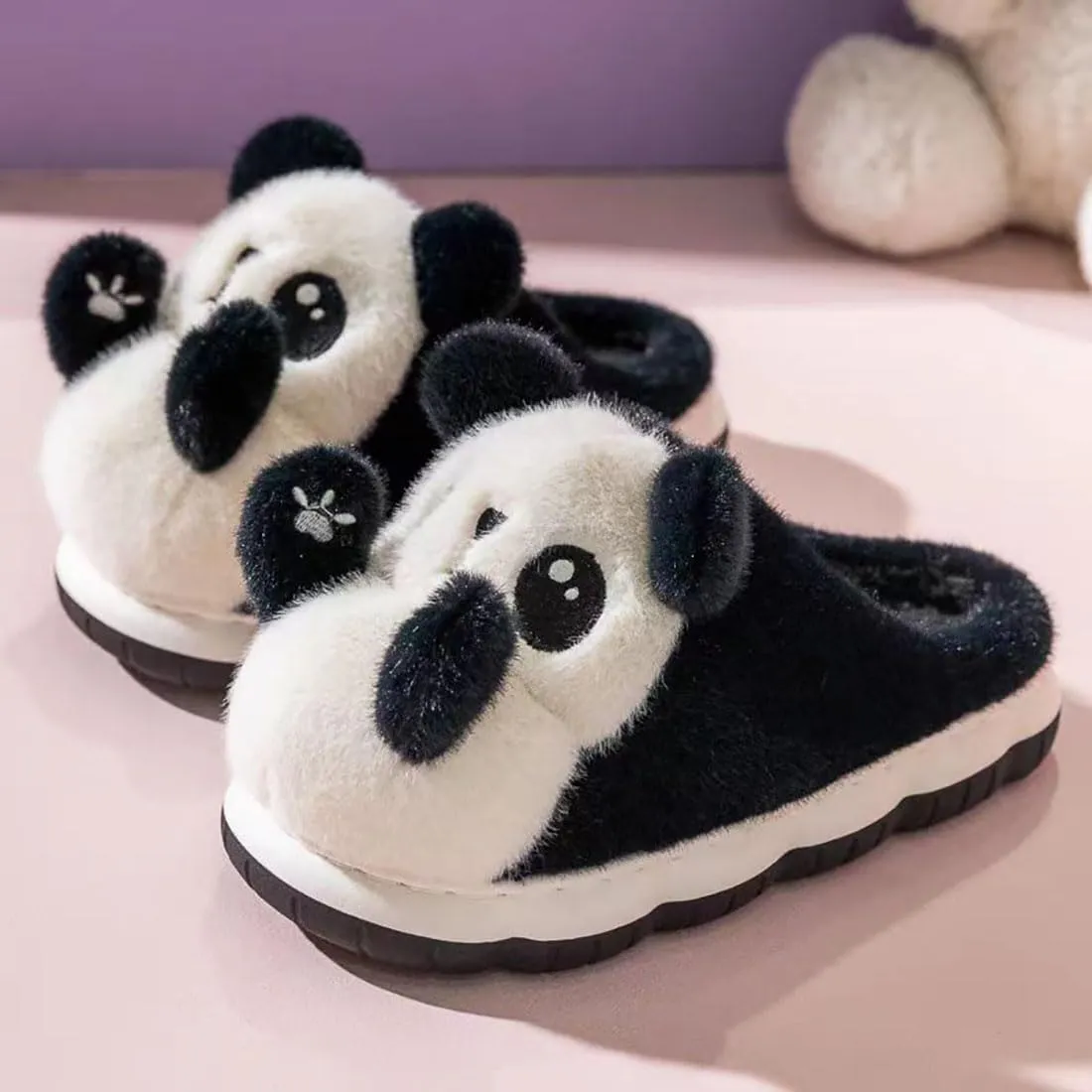 Cute Panda Slippers Cartoon Slippers Animal Slippers Winter Home Slippers