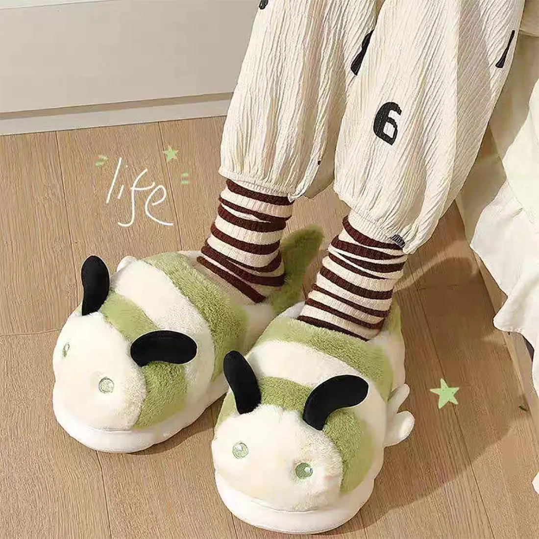 Cute Panda Slippers Cartoon Slippers Animal Slippers Winter Home Slippers