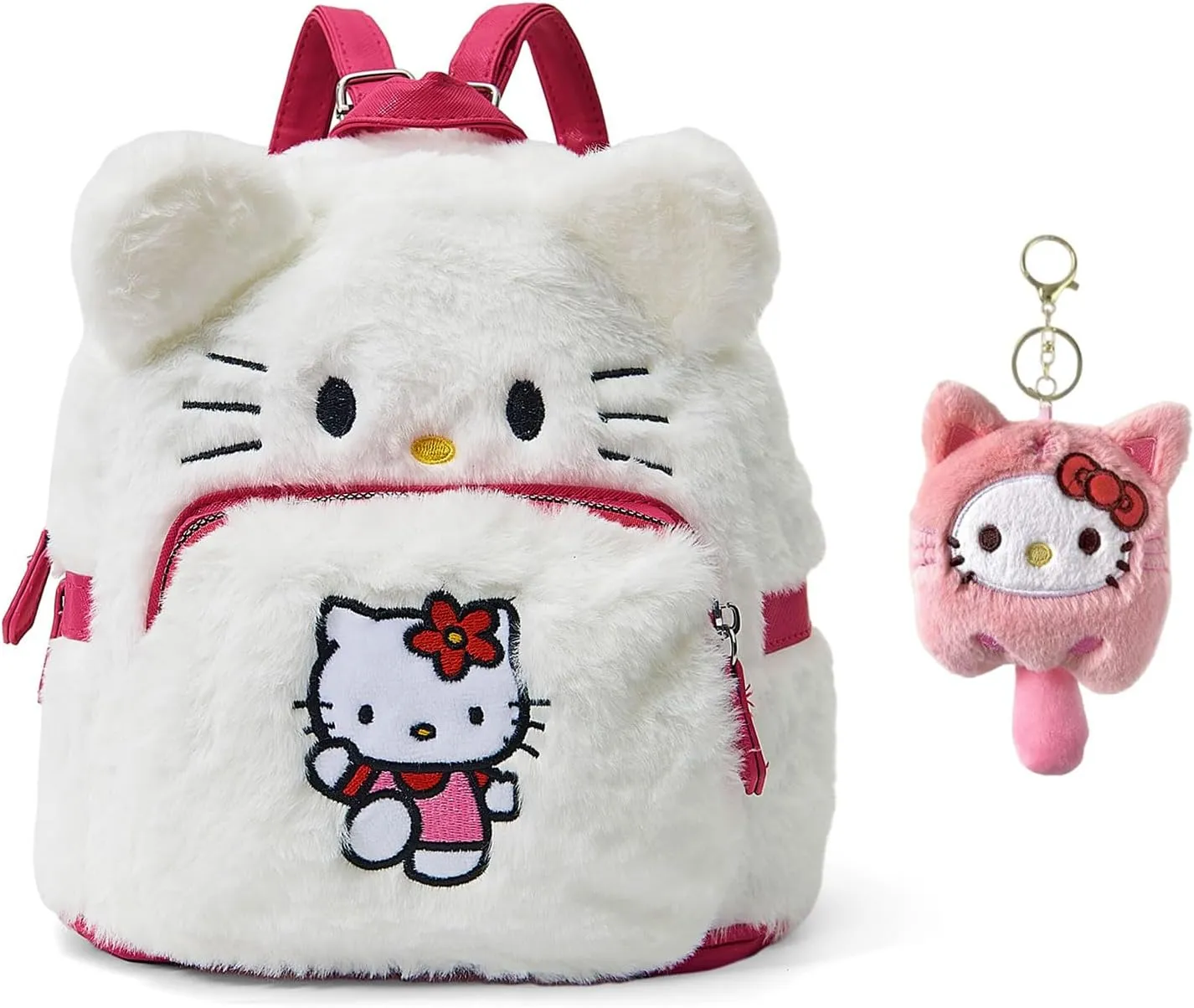 Cute Plush Backpack, Mini Cartoon Double Strap Shoulder Bag, Soft Fluffy Casual Backpack for Women, Best Gifts for Her