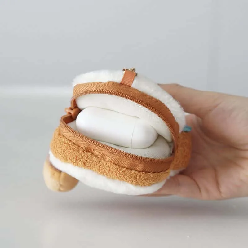 Cute Plush Cartoon Takoyaki Storage Bag