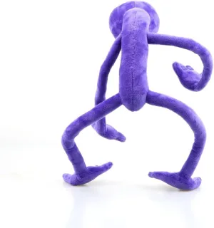 Cute Plush Toy Soft Stuffed Animal Toys Doll Gifts for Best Friend, Birthday Party Decor Colourful Plushies for Game Lover - Purple
