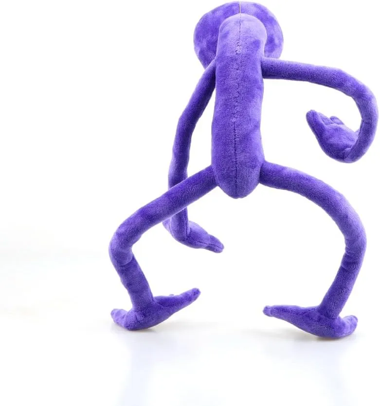 Cute Plush Toy Soft Stuffed Animal Toys Doll Gifts for Best Friend, Birthday Party Decor Colourful Plushies for Game Lover - Purple