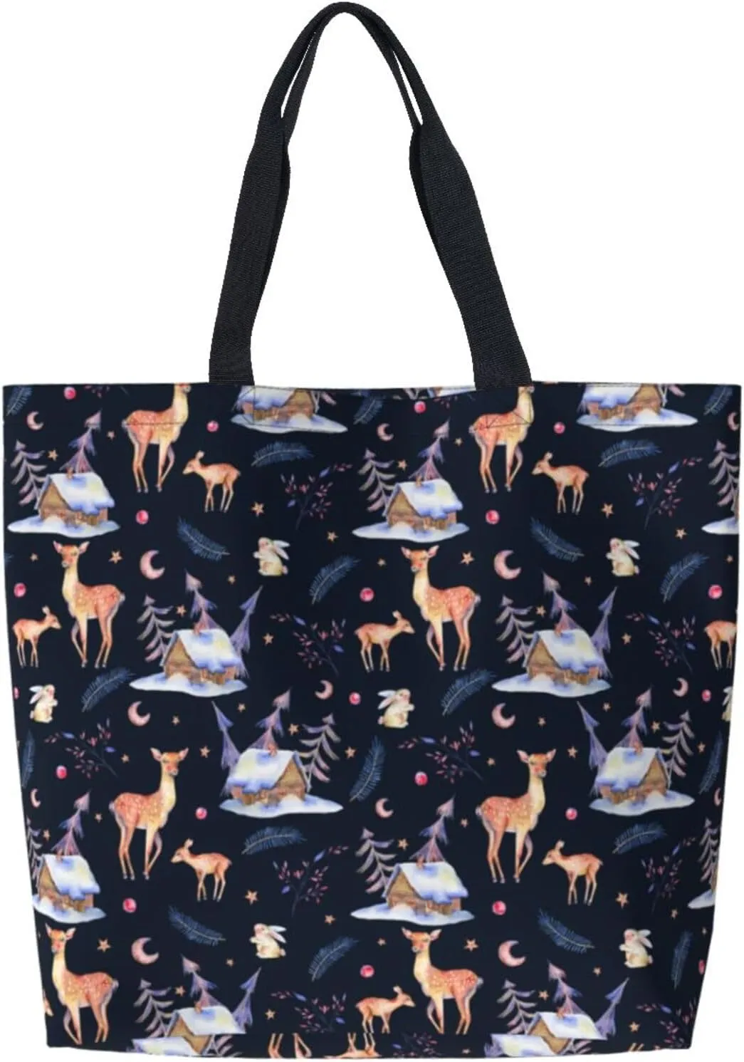 dark skulls Reusable Grocery bags Big Capacity Shopping Bag Canvas Shoulder Tote Handbag for Women Girls