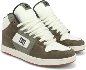 DC Men's Manteca 4 HI Skate Shoe, Olive/Khaki/Gum, 4.5