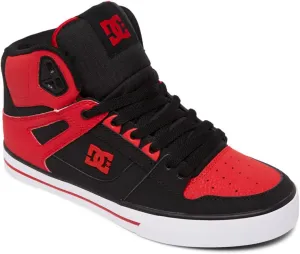 DC mens Pure High-top Wc Skateboard, Skate Shoe, Fiery Red/White/Black, 7 US