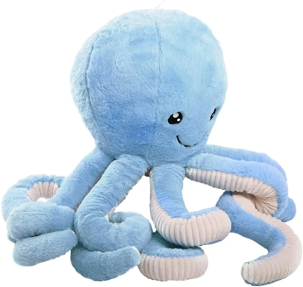 DENTRUN Octopus Stuffed Animals, Giant Octopus Plush Doll Play Toys for Kids Girls Boys Adults Birthday Xmas Halloween Present Stuffed Sea Animals Plushie, 7/16/24/32 Inches, 5 Colors
