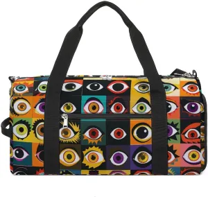 Devil Eyes Gym Bag for Men Women Lightweight Duffel Bag Sports Workout Bag for Travel Yoga