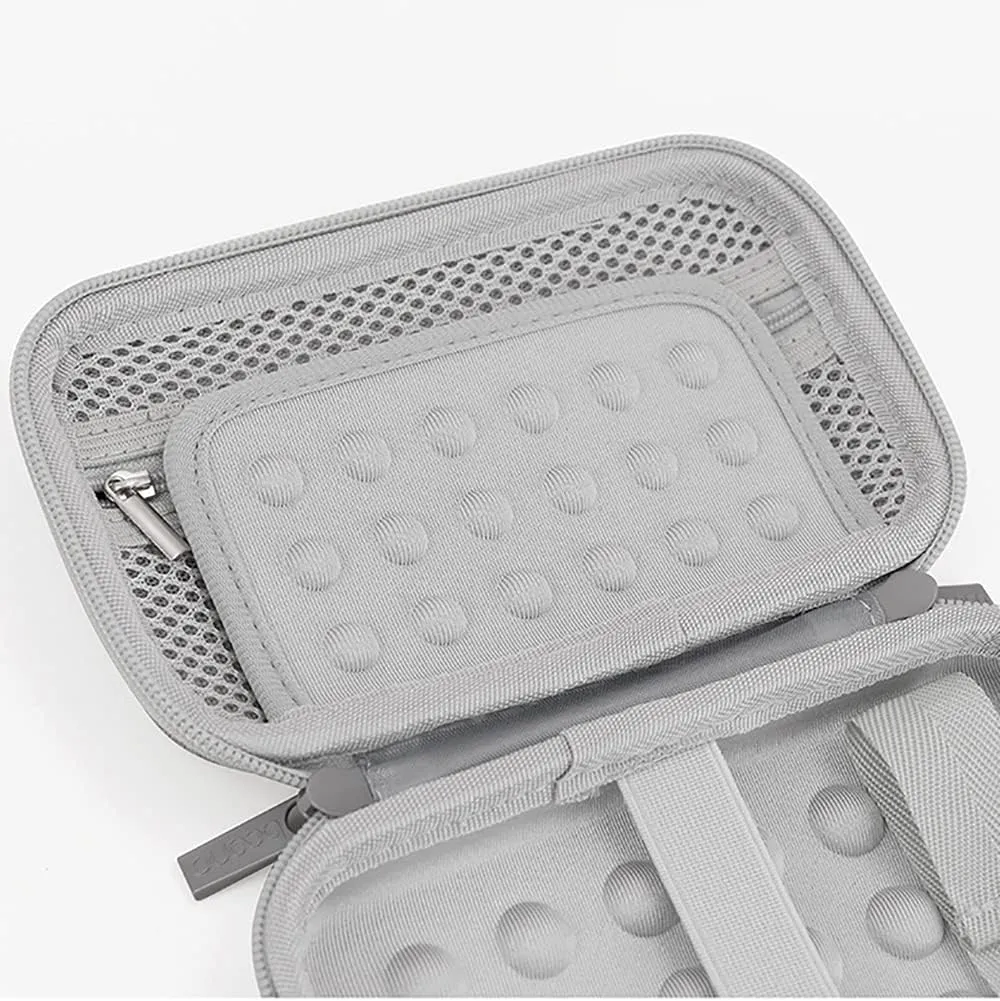 Diabetic Supplies Bag Blood Sugar Test Kit Case Organizer For Blood Glucose Monitor / Meter, Diabetes Test Strips, Lancets, Lancing Device, Insulin Pen, Syringes, Pills, Alcohol Wipe (B-Gray, Large)