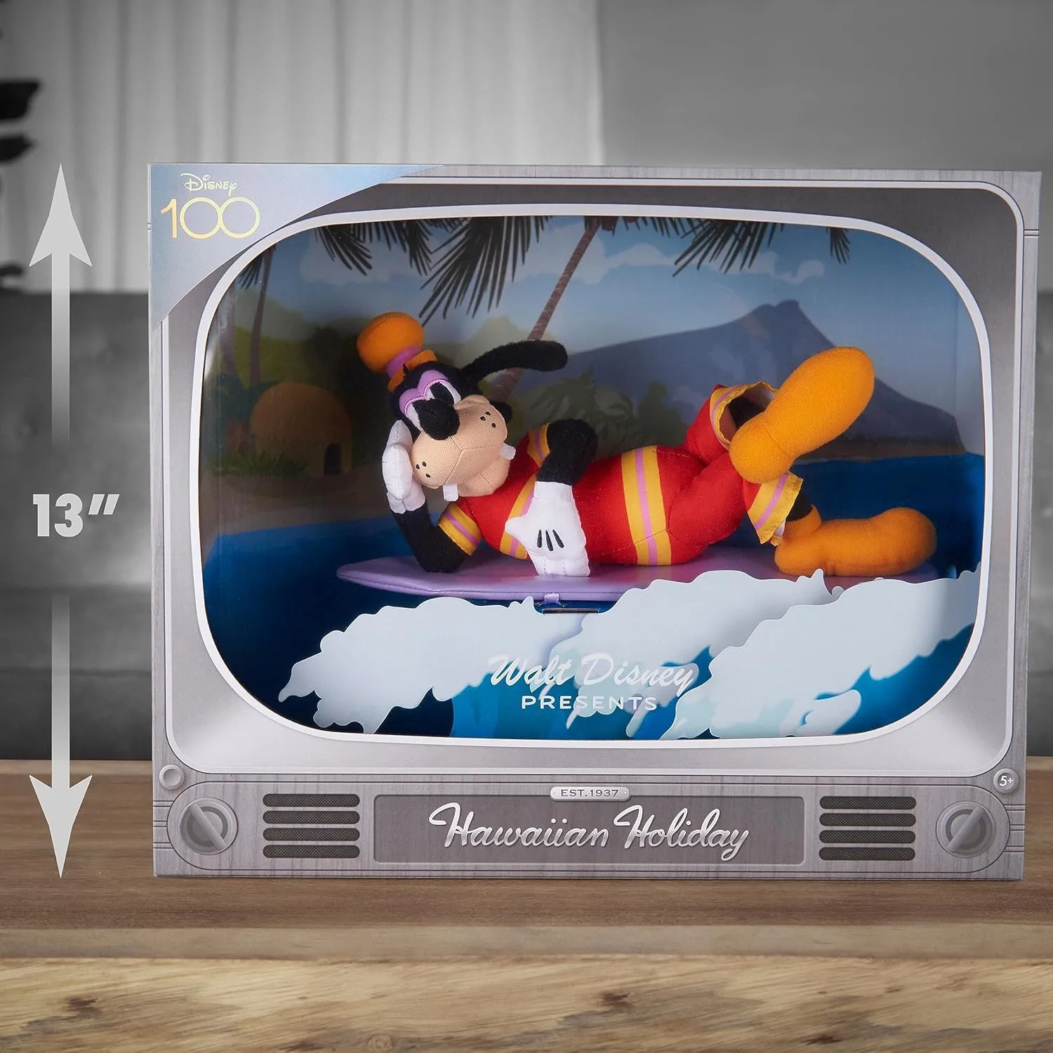 Disney100 Years of Wonder Walt Disney Presents “Hawaiian Holiday” Goofy Collectible Plush Stuffed Animal, Kids Toys for Ages 5 Up, Amazon Exclusive by Just Play