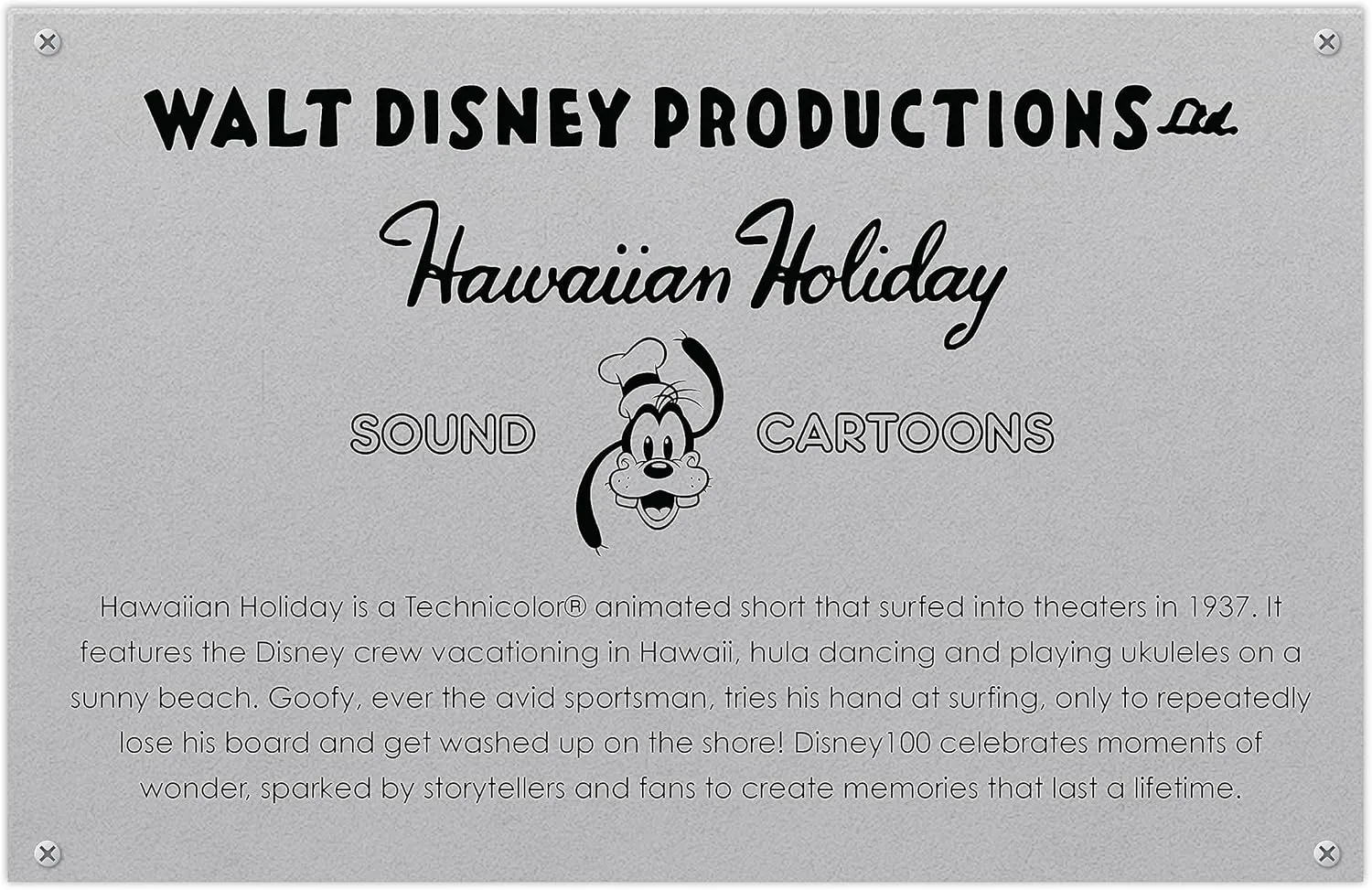 Disney100 Years of Wonder Walt Disney Presents “Hawaiian Holiday” Goofy Collectible Plush Stuffed Animal, Kids Toys for Ages 5 Up, Amazon Exclusive by Just Play