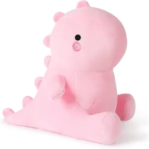 Ditucu Cute Dinosaur Stuffed Animals Toys Plush Dolls Soft Dino Plushie Birthday Gifts for Kids Girls Boys Pink 12 inch