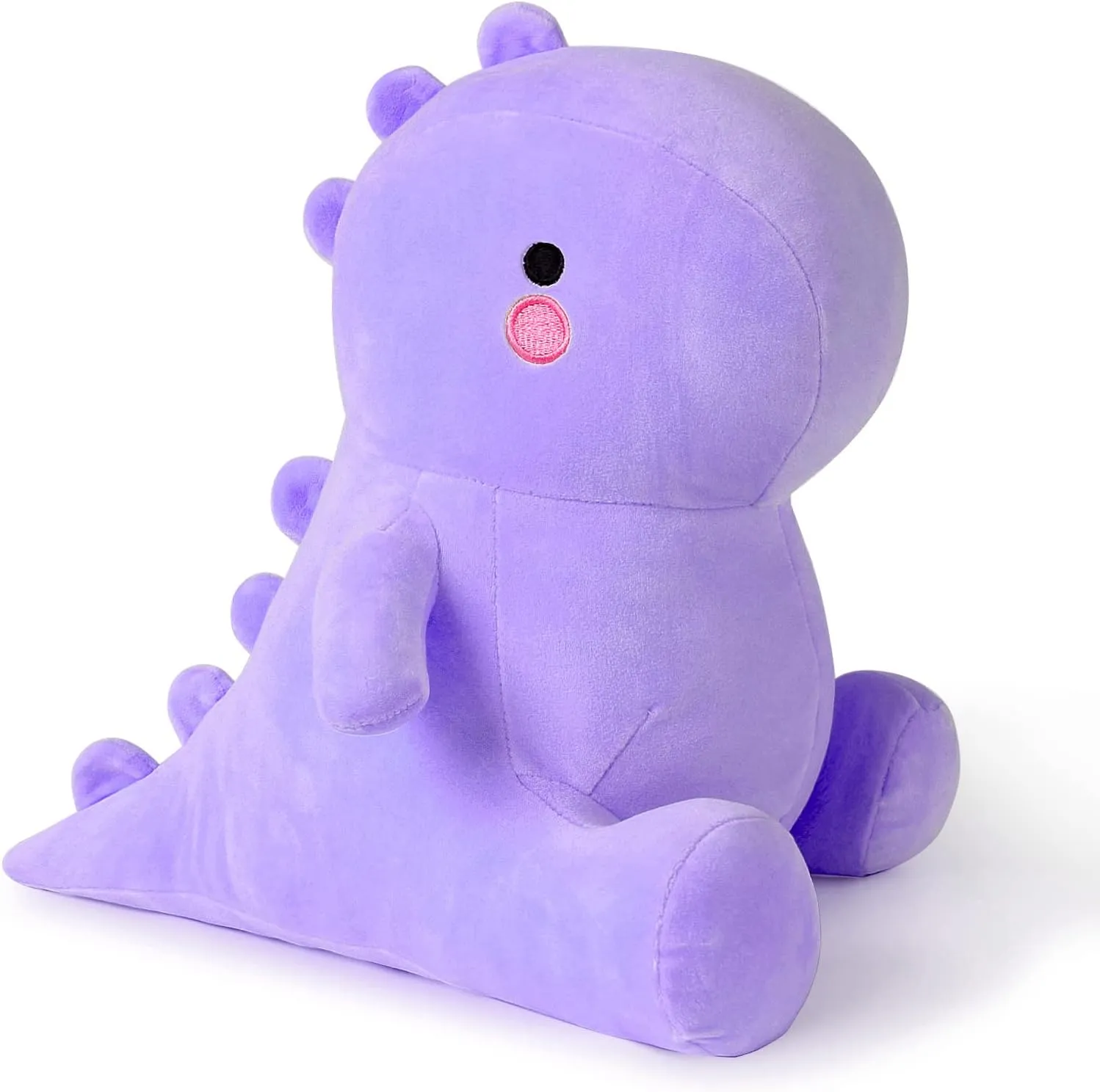 Ditucu Cute Dinosaur Stuffed Animals Toys Plush Dolls Soft Dino Plushie Birthday Gifts for Kids Girls Boys Purple 10 inch