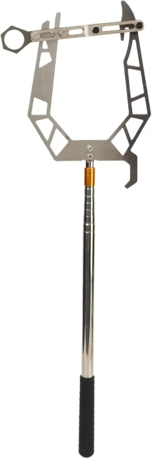 Dock Hook Multi-Purpose Telescoping Boat Hook Long Distance Threader Mooring Rope Cable Wire Guider Fishing Rod Pole Reel Tool(With Telescopic Rod)