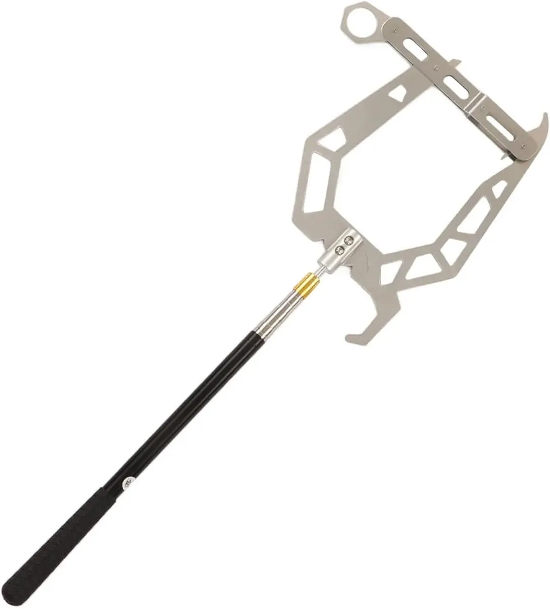 Dock Hook Multi-Purpose Telescoping Boat Hook Long Distance Threader Mooring Rope Cable Wire Guider Fishing Rod Pole Reel Tool(With Telescopic Rod)