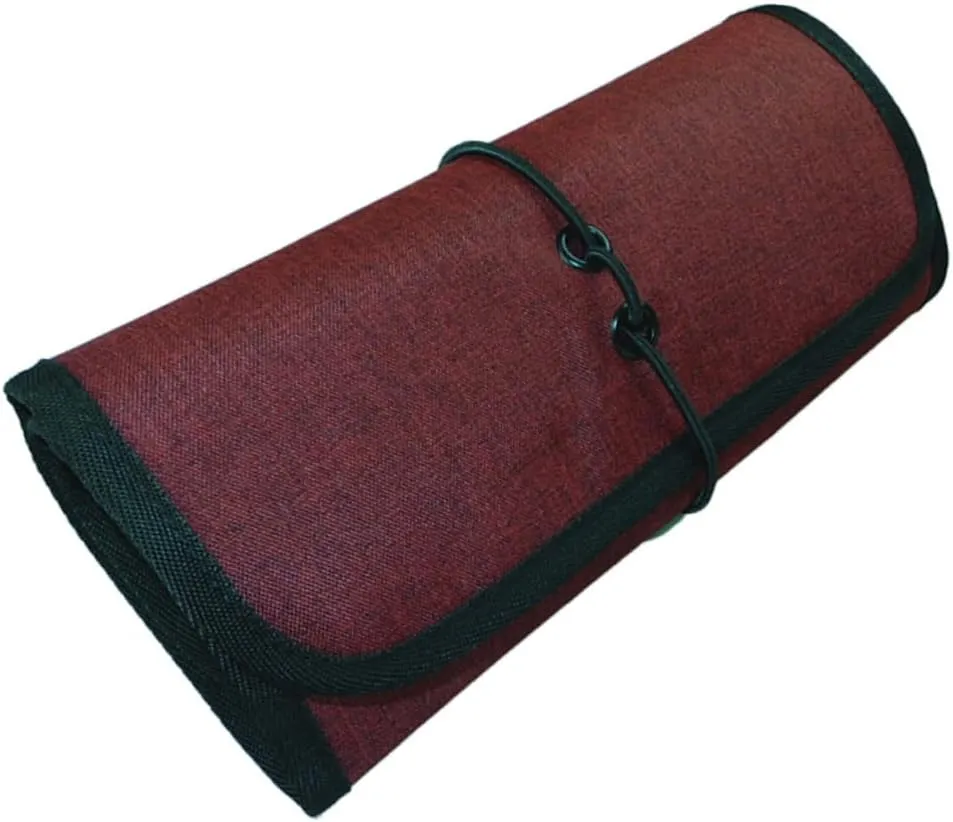 DOITOOL 3pcs Usb Cable Storage Bag Foldable Storage Pouch Charger Pouch Travel Tote Bag Digital Red
