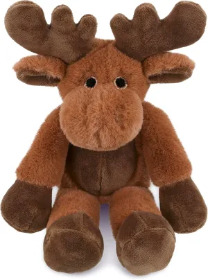 DolliBu Plush Moose Stuffed Animal - Soft Huggable Long Leg Moose, Adorable Playtime Plush Toy, Cute Wild Life Cuddle Gift for Kids and Adult - 10.5 Inches