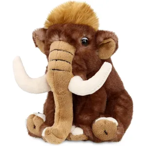 DolliBu Wild Mammoth Small Super Soft Plush Toy Cute Realistic Stuffed Animal Gift for Girls Boys Adults Animal Gift Kids Dinosaur Nursery Decor Newborn Cuddly Baby Stuffed Toy - 10 Inch