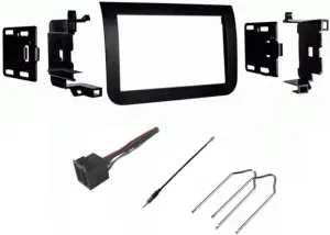 Double Din Car Stereo Install Kit, Wire Harness, AM/FM Radio Reception Antenna Adapter, and Radio Removal Tool -Made for Ram: 2014-2017 Promaster -No Factory Screen Radio Vehicles