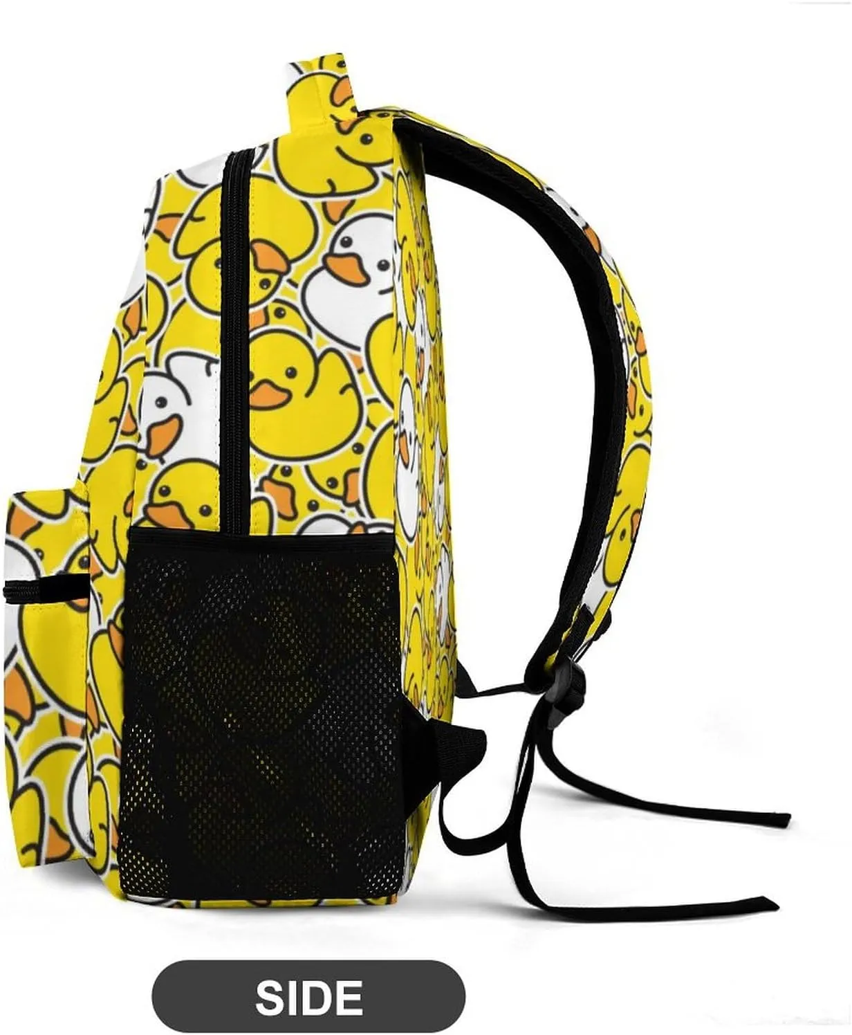Duck Backpack for Kids Girls Boys School, 16 Inches Cute Duck Theme Bookbag, Adjustable, Lightweight, Large Capacity, Colorful Duck Backpack for School