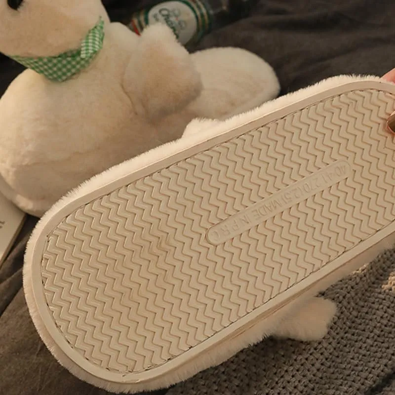 Duck Cotton Slippers Cute Cartoon Home Non-slip Couple Floor Plush Slippers Home
