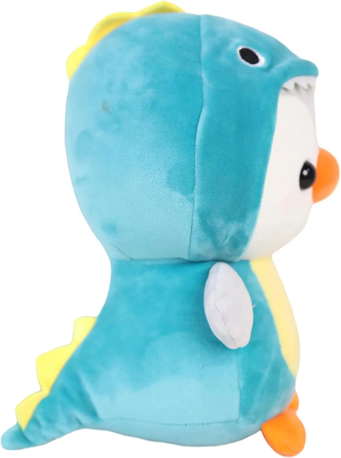 Duck/Penguin Stuffed Animal in Dinosaur Costume Adorable Plushies Wearing Green Dinosaur Outfit Plush Toys Great for Kids and Lovers,Stuffed Penguin Animals 10 Inch