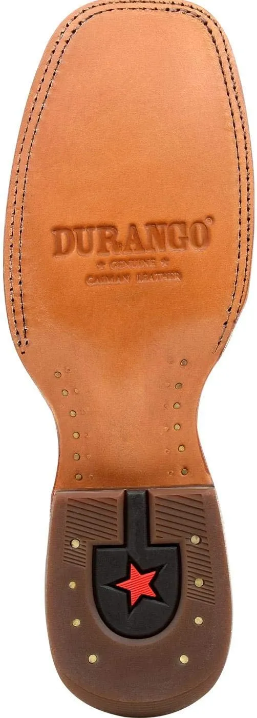 Durango® Premium Exotics™ Antiqued Chestnut Caiman Western Boot