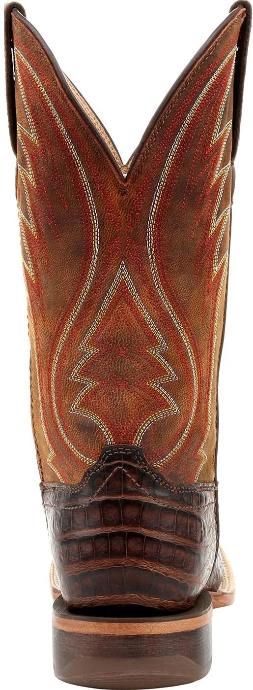 Durango® Premium Exotics™ Antiqued Chestnut Caiman Western Boot