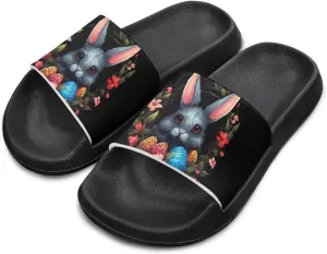 Easter Theme Boys Girls Slides Cute Pattern Kids Shower Shoes Non-Slip