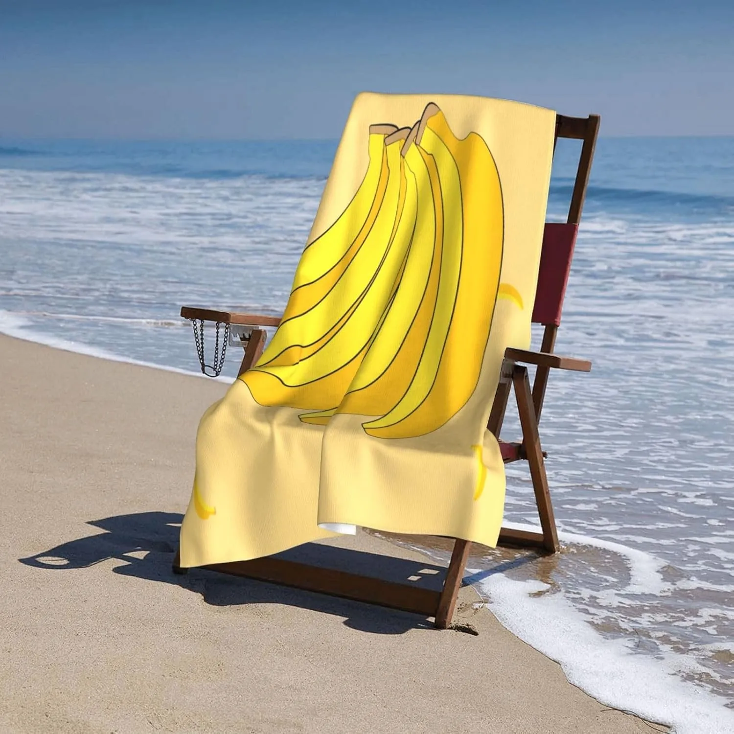 EkcoS Cartoon Banana Microfiber Absorbent Bath Towel,Soft and Absorbent, Towels for Bathroom, Gym, Hotel, and Spa (32x52inches)