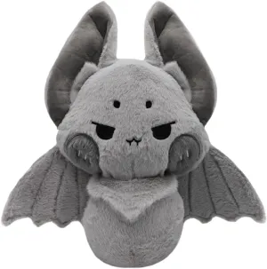 ELAINREN Crazy Gray Bat Plush Toy Halloween Bat Stuffed Soft Pillow Cartoon Furry Bat Plushie Dolls Gifts/13.7''