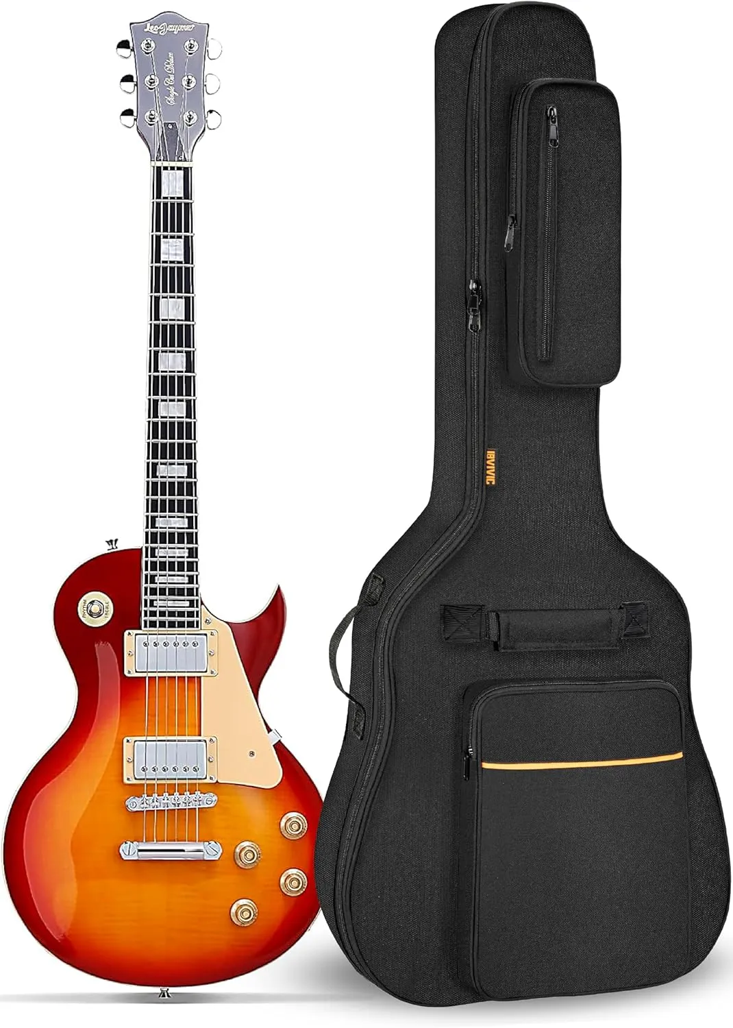 Electric Guitar Bag Dust Cover Water Resistent Dual Adjustable Shoulder Strap Guitar Case Gig Bag No Padding, Bag Only