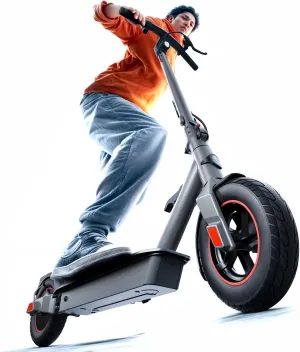 Electric Scooter Adults, 10" Solid Tires, Max 25 Mile Range, 25 MPH＆500W Motor Max Power, Digital Display and Cruise Control Foldable E-Scooter for Adults