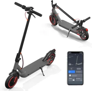 Electric Scooter for Adults | Aluminum Frame 19MPH & 25° Hill Climb | 15 Miles with Cruise Control | Dual Braking System & 8.5" Tires | 300LB Bearing Foldable Commuter Scooter for Teen Adult