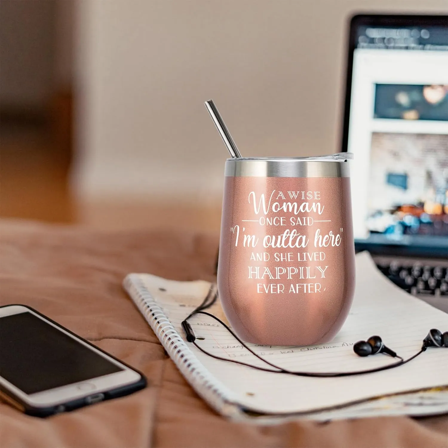 ELEGANTPARK Retirement Gifts for Women 2025 Coworker leaving Gifts for Women Retirement Tumbler for Going Away Farewell Goodbye Friends Teacher Boss Rose Gold Cup 12 OZ