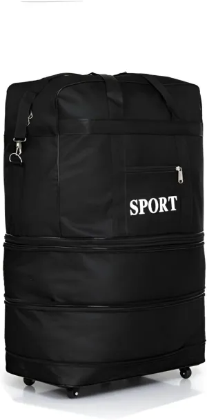 Ellniges]【Foldable Luggage Bag for Long-Distance Travel with Large Capacity, Spinner Wheels – Perfect for Students, Waterproof Oxford Material
