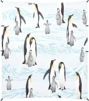Emperor Penguins Vector Beach Tent Camping Sun Shelters Portable Outdoor Canopy Sun Shade for Camping Trips Fishing Backyard Fun or Picnics Easy Setup with Carrying Bag