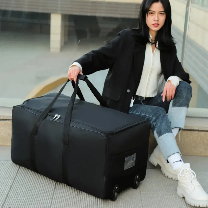 Expandable Foldable Wheel Luggage Carrier Bag