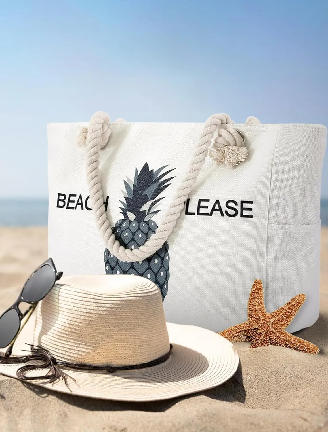 Extra Large Beach Bag Tote Bags Women Oversized XL Waterproof Vacation Canvas Personalized