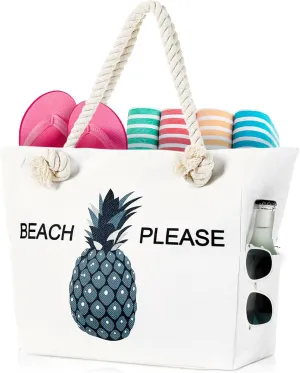 Extra Large Beach Bag Tote Bags Women Oversized XL Waterproof Vacation Canvas Personalized