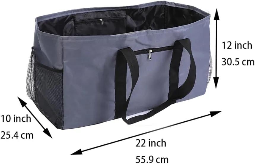 Extra Large Utility Tote Bag,Reusable Shopping Bags with Handles - Waterproof,Foldable,and Spacious