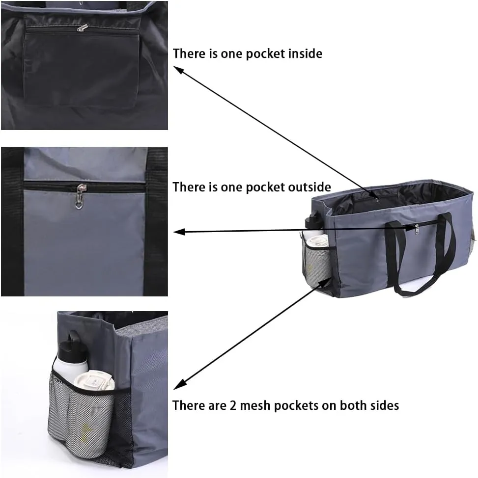 Extra Large Utility Tote Bag,Reusable Shopping Bags with Handles - Waterproof,Foldable,and Spacious