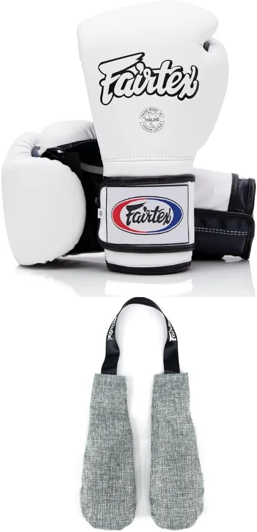 Fairtex BGV9 Boxing Gloves with Deodorizer Inserts | Mexican Style Glove for Hard Hitters   Odor & Moisture Absorber for Boxing, MMA, Muay Thai | Perfect Bundle for Clean & Durable Gear