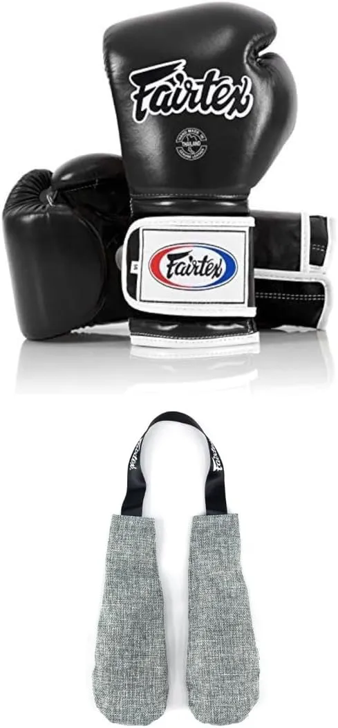 Fairtex BGV9 Boxing Gloves with Deodorizer Inserts | Mexican Style Glove for Hard Hitters   Odor & Moisture Absorber for Boxing, MMA, Muay Thai | Perfect Bundle for Clean & Durable Gear