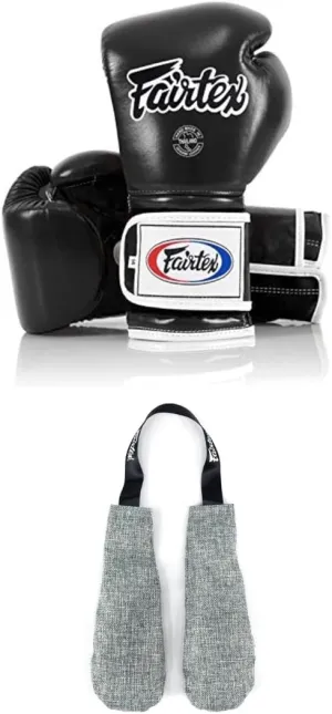 Fairtex BGV9 Boxing Gloves with Deodorizer Inserts | Mexican Style Glove for Hard Hitters   Odor & Moisture Absorber for Boxing, MMA, Muay Thai | Perfect Bundle for Clean & Durable Gear